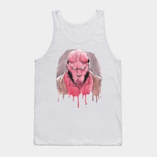 Hellboy Watercolor Tank Top